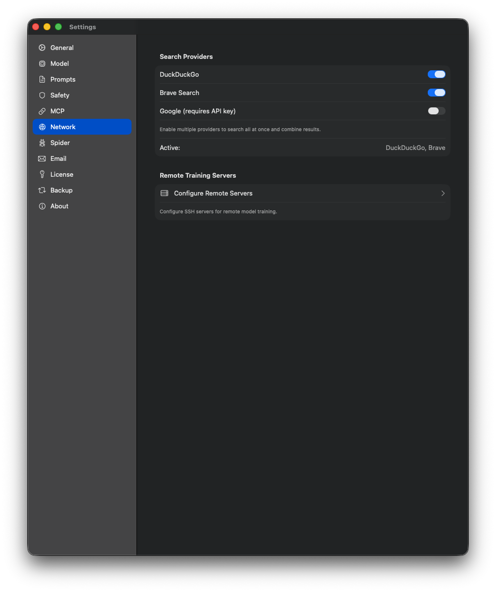 Network Settings